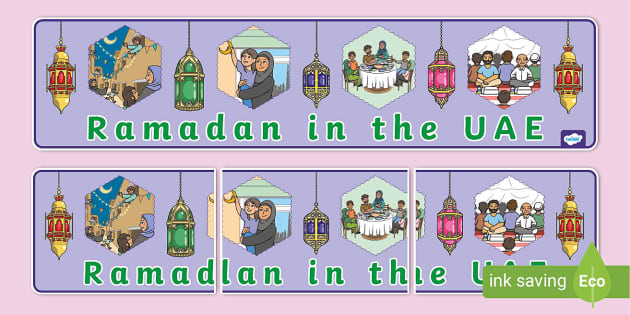 Ramadan in the UAE Display Banner (teacher made) - Twinkl