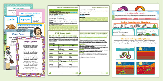 EYLF Term 4 Week 2 Remote Home Learning Pack (teacher made)