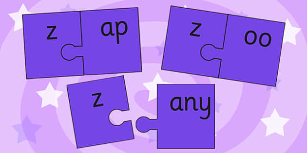 Z And Vowel Production Jigsaw Cut Outs (teacher Made)