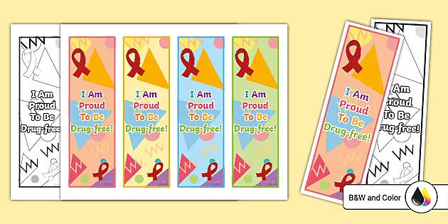 Red Ribbon Week Reading Bookmarks – Just Say No | Red Ribbon Week Bookmarks