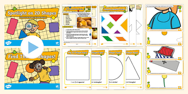 2D Shape Activity Pack (teacher made) - Twinkl