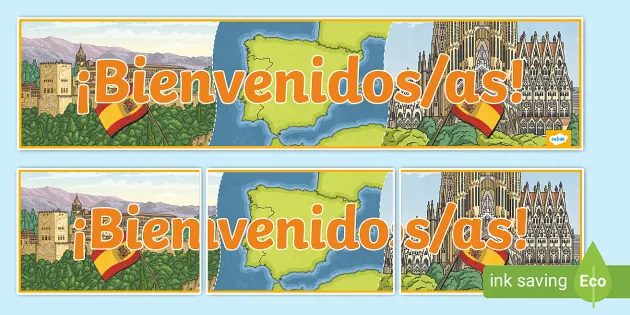 Bienvenidos Welcome Banner Spanish