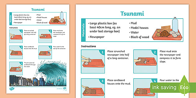 how tsunamis form