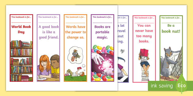 World Book Day Editable Bookmarks ELA Twinkl USA   Us T 2549173 World Book Day Editable Bookmarks Ver 1 