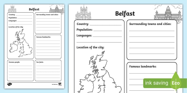 Belfast Fact File Template Teacher Made 3859