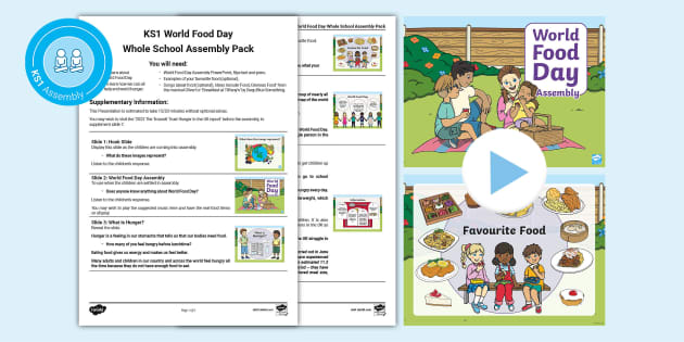 Ks1 World Food Day Assembly Pack (teacher Made) - Twinkl