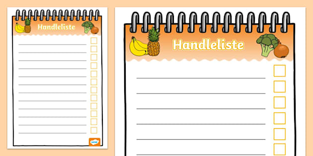 Handleliste For En Person () Handleliste For En Person