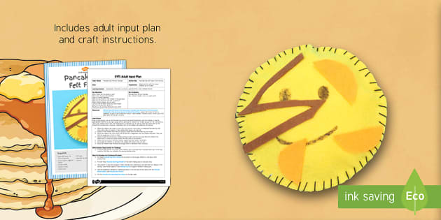 Pancake Day Felt Faces Craft Eyfs Adult Input Plan And Resource Pack