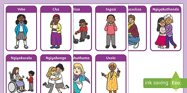 FREE! - Zulu Language Words | Flashcards | Basic Expressions