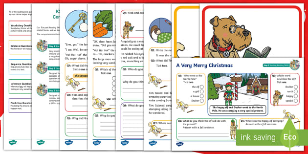 Christmas Comprehension KS1 Resource Pack - Reading Skills