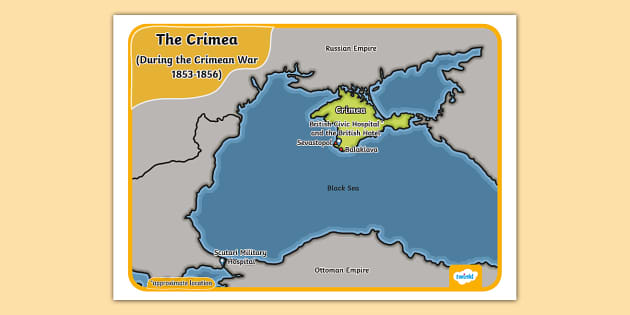 Crimean War Map Display Poster - Twinkl - History - KS1