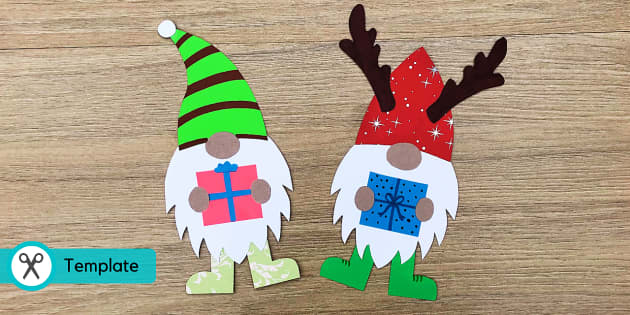 Christmas Gonk Paper Craft  Christmas Crafts (teacher made)