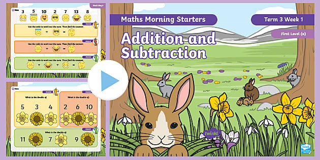 Maths Morning Starters First Level (a) Term 3 Week 1 PowerPoint