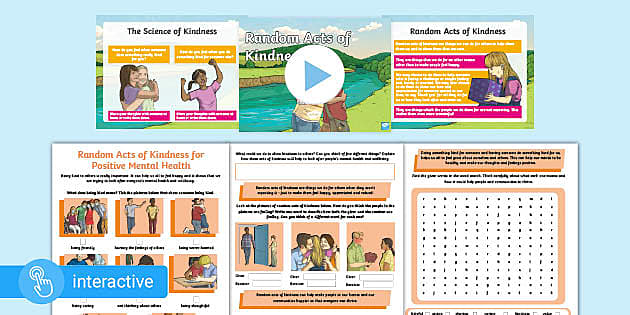 Random Acts Of Kindness UKS2 Home Learning Pack - 9-11