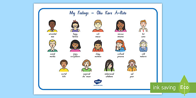 My Feelings Word Mat English/Te Reo Māori
