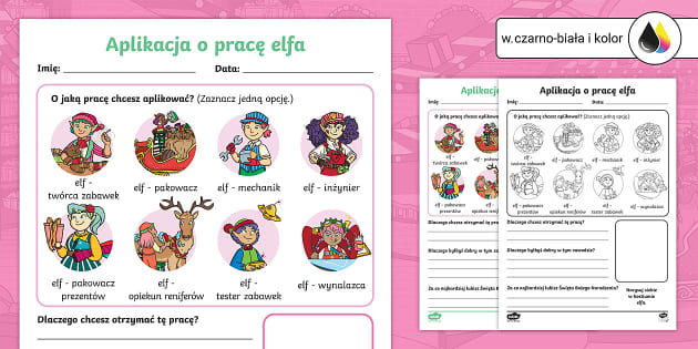 Sposób Na Elfa Karty Pracy Elf | Świąteczna Karta Pracy z Elfem - Twinkl