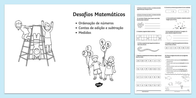 Jogo desafio dos numerais  Desafios, Jogos, Ensino infantil