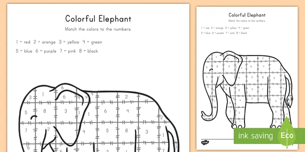 Faber-Castell - Color by Number 3D Elephants
