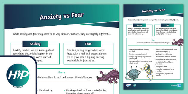 FREE! - The HIP Kit - Tackling Anxiety: Anxiety vs. Fear