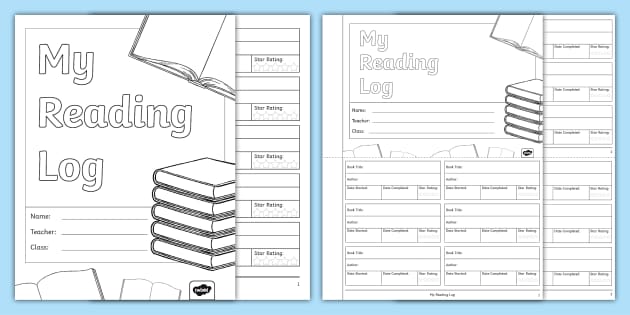 Printable Blank Reading Log Template PDF