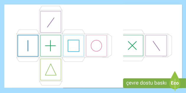 Okul Öncesi Şekil Zarı Kalıbı (teacher made) - Twinkl