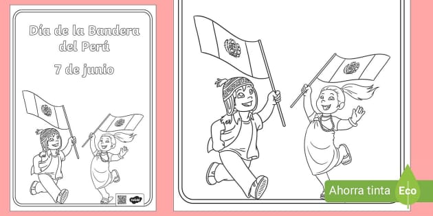 FREE! - Ficha: Día de la Bandera para colorear | Twinkl Perú