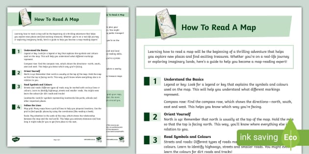 How to Read a Map (teacher made) - Twinkl