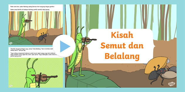 PPT Kisah Semut Dan Belalang (teacher Made) - Twinkl