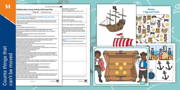 EYFS Maths: Counting Pirate Treasure Group Activity Pack