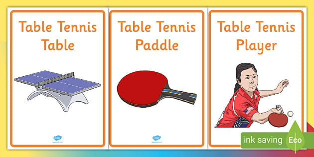 Table Tennis Display Posters Teacher Made