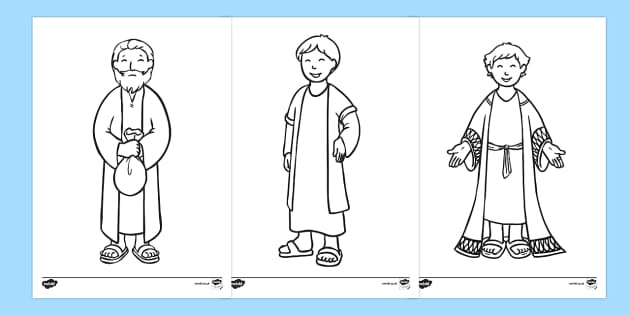 prodigal son coloring page