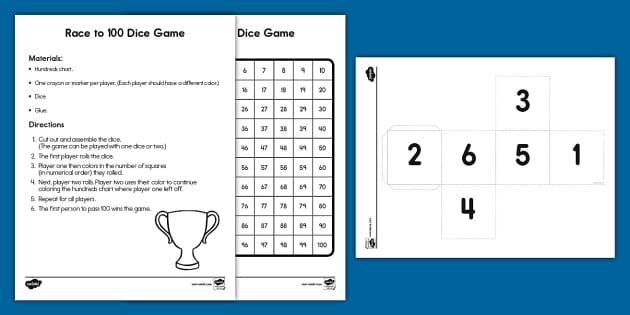 Roll and Race Dice Game, Roll and Cover, Do a Dot, Back to School, Math  Game