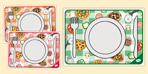 Pizza Place Mats (teacher made) - Twinkl