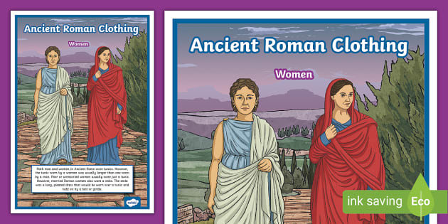 Female Ancient Roman Clothing Display Poster (teacher made)