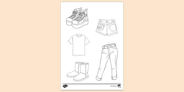 Fashion Show Tracing Pack Coloring Page