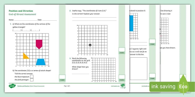 👉 Y5 Position and Direction End of Strand Assessment