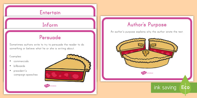 Author's Purpose Task Cards (Teacher-Made) - Twinkl