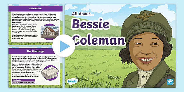 KS2 All About Bessie Coleman PPT - Twinkl