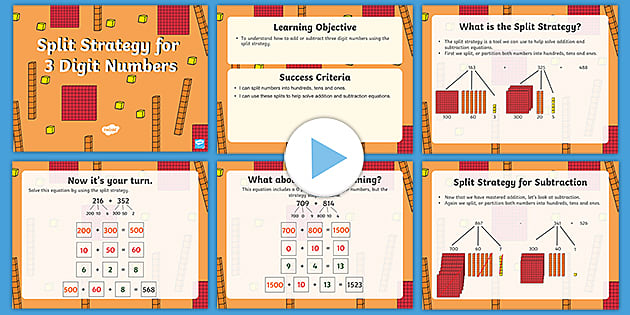 differentiated split strategy worksheet worksheets
