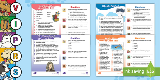 UKS2 Forces 60-Second Reads Activity Pack (teacher made)