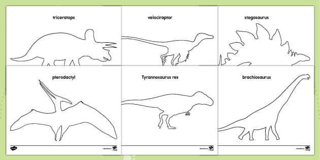 Printable Dinosaur Templates Prekindergarten Twinkl USA