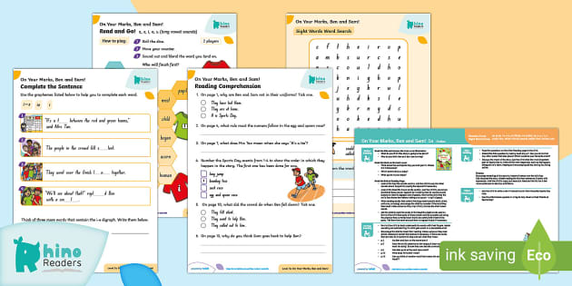 Level 5a On Your Marks, Ben and Sam! Guided Reading Pack