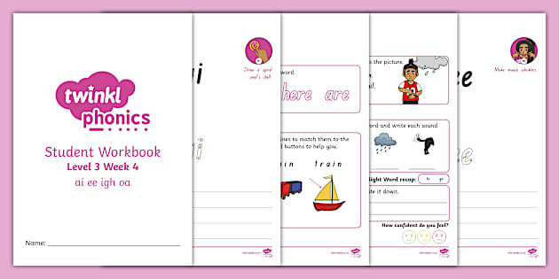 Level 3: Week 4: Workbook (teacher made) - Twinkl