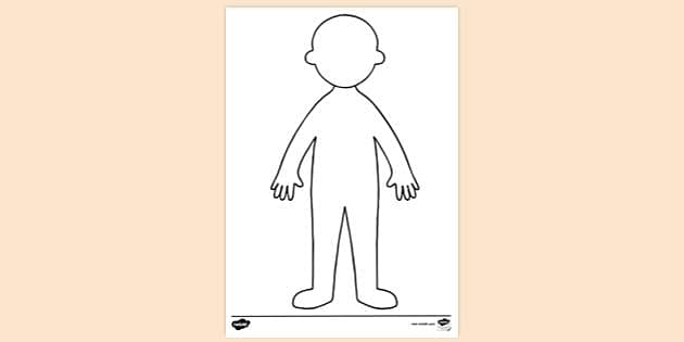 human body drawing for kids