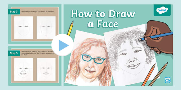 How To Draw An Easy Face, Step by Step, Drawing Guide, by Dawn - DragoArt