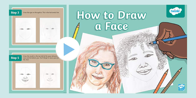 how to draw faces for kids