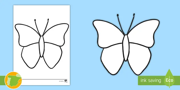 Galería de imágenes: Dibujos de mariposas para colorear