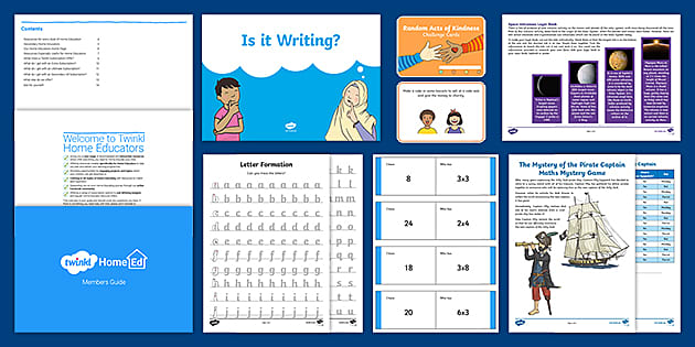 Home Learning Pack | Homeschool Worksheets | Primary Resource