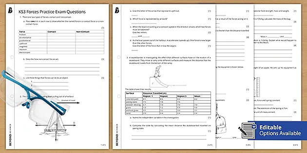 free forces worksheets ks3 forces beyond secondary