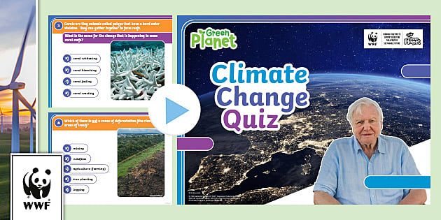 FREE! - WWF Climate Change Quiz for Kids | David Attenborough